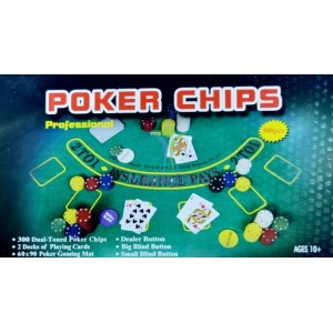 Set Poker 300 jetoane cutie metalica